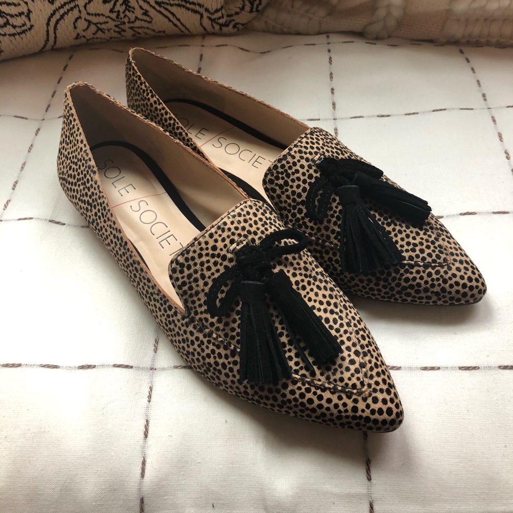 NEW Spotted Calf Hair Loafers